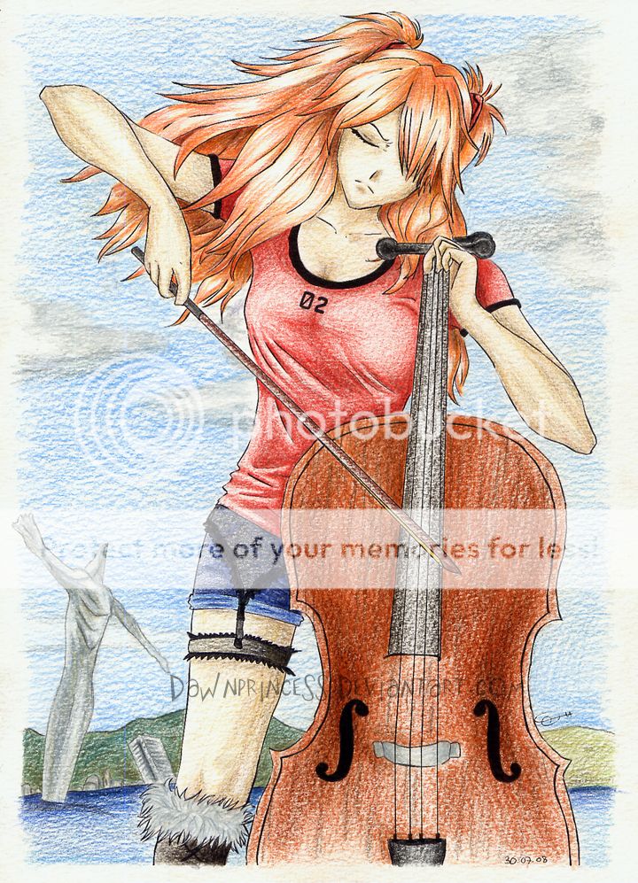 Asuka  s chello by DawnPrincess
